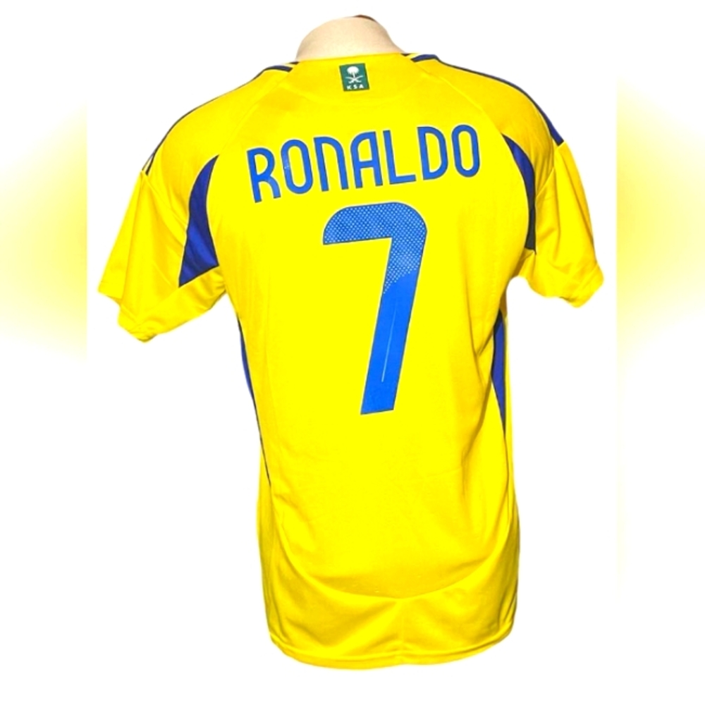 Al Nassr soccer club Cristiano Ronaldo jersey home 2024-2025 season